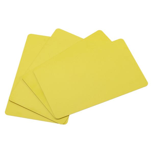 uxcell ブランクPVCカード 0.38 mm IDバッジプリンター グラフィックス用 イェロー...