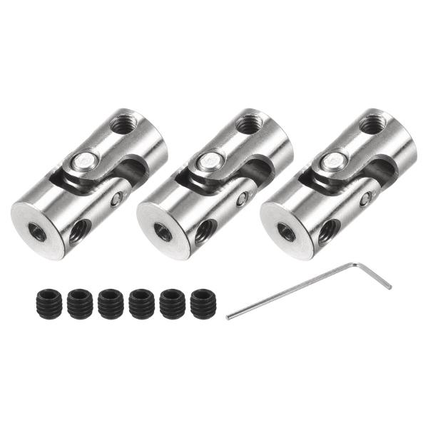 uxcell ジョイントシャフトカップリング 回転可能 ユニバーサル ネジとレンチ付き RCモデル用...