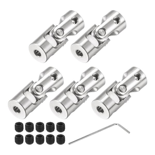 uxcell ユニバーサルジョイント シャフトカップリング 回転可能 ネジとレンチ付き 3 mmへ3...