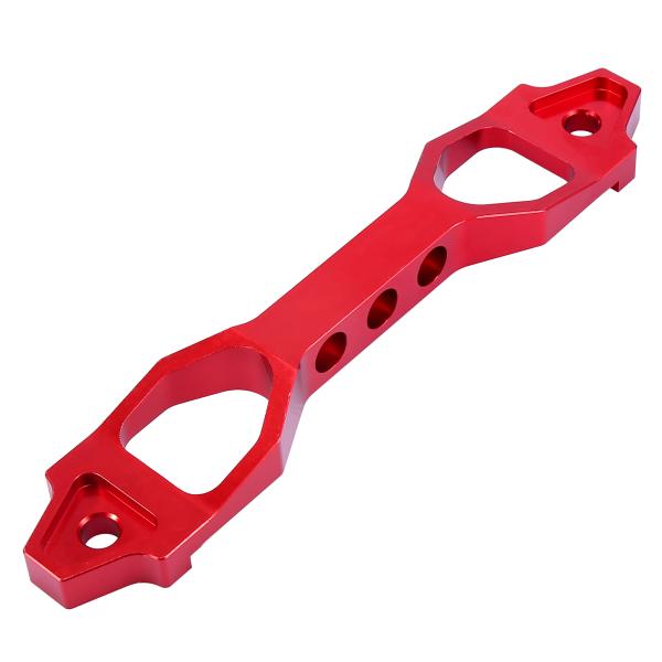 X AUTOHAUX カーバッテリータイダウンブラケット アルミニウム合金 190 mmレッド Ho...