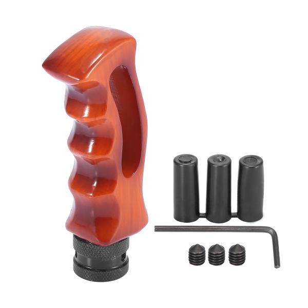 X AUTOHAUX マニュアル車のギアシフトノブレバーカバー アルミニウム合金 ユニバーサル 11...