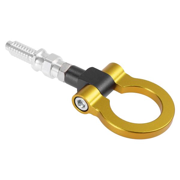 X AUTOHAUX フロントバンパートレーラーリングアイけん引 牽引フックネジ アルミニウム合金 ...