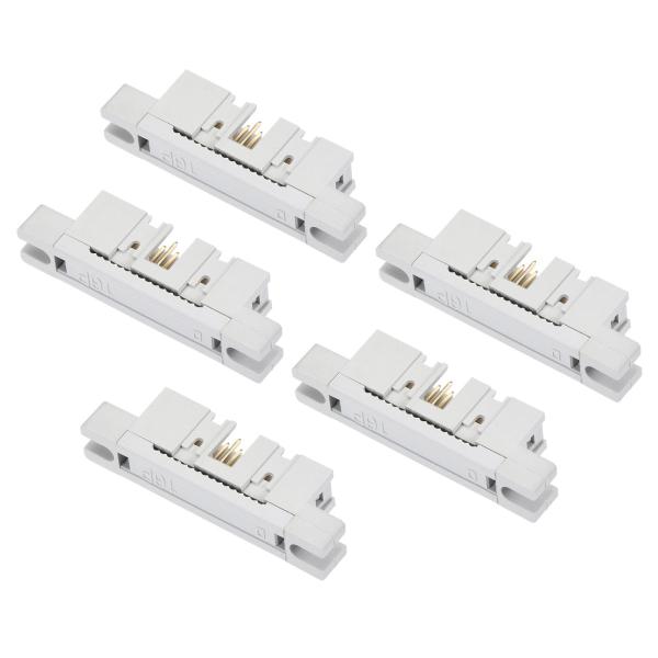 uxcell 16Pデュアルロー 2.54 mm IDCオストランジションプラグ フラットリボンケー...