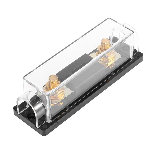 X AUTOHAUX 80A ANL ヒューズ インラインホルダー付き ブラック 可融性電気保護 カ...
