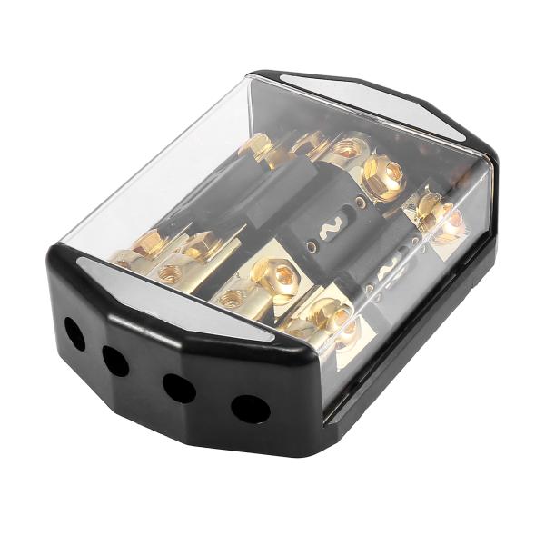 X AUTOHAUX ヒューズホルダー カーステレオオーディオ インライン ANL 4ウェイ ヒュー...