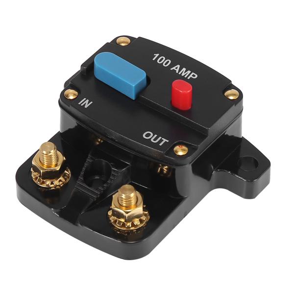 X AUTOHAUX インバーターサーキットブレーカー DC 12V- 42V 100Amp オーデ...