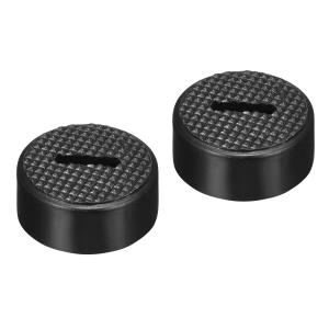uxcell カーボンブラシホルダーキャップ モーター電動ブラシ プラスチックカバー スレッド ブラック 19mm OD 15 ID 8mm高さ 2個
