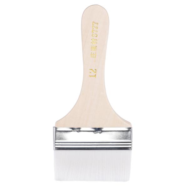 uxcell ペイントブラシ 80 mm幅 175 mm全長 ソフトナイロン剛毛 木製ハンドル付き ...