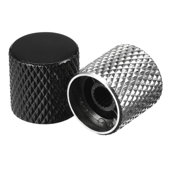 uxcell メタルトップノブ ボリューム トーンコントロールノブ エレキギター用 ブラス 2個入り