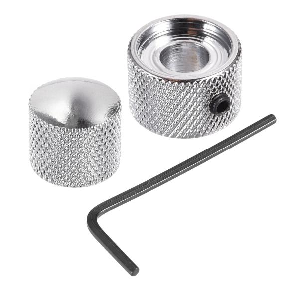 uxcell メタルデュアル同心ノブ スタック ボリューム トーンコントロールノブ エレキギター用 ...