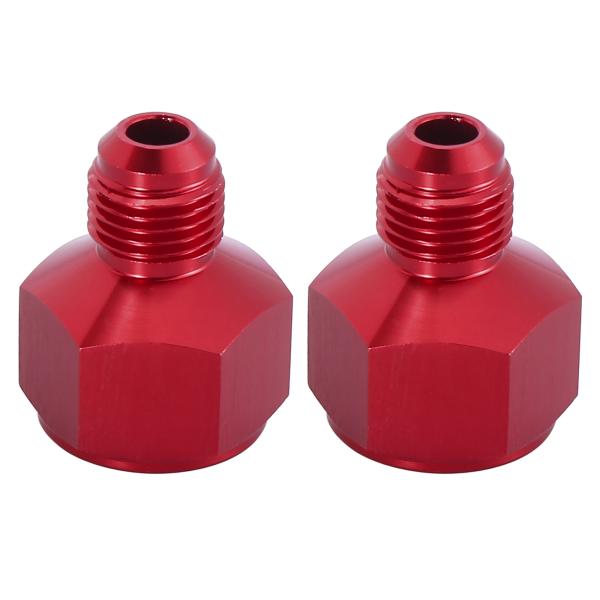 X AUTOHAUX 車のフレアホースレデューサー 燃料ラインフィッティングアダプター アルミニウム...