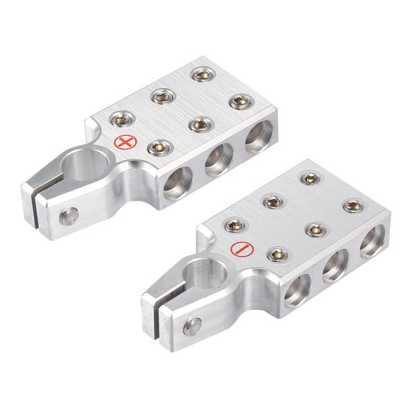 X AUTOHAUX カーバッテリー端子コネクタークランプ ポジティブ ネガティブ 0 2 4 6 ...