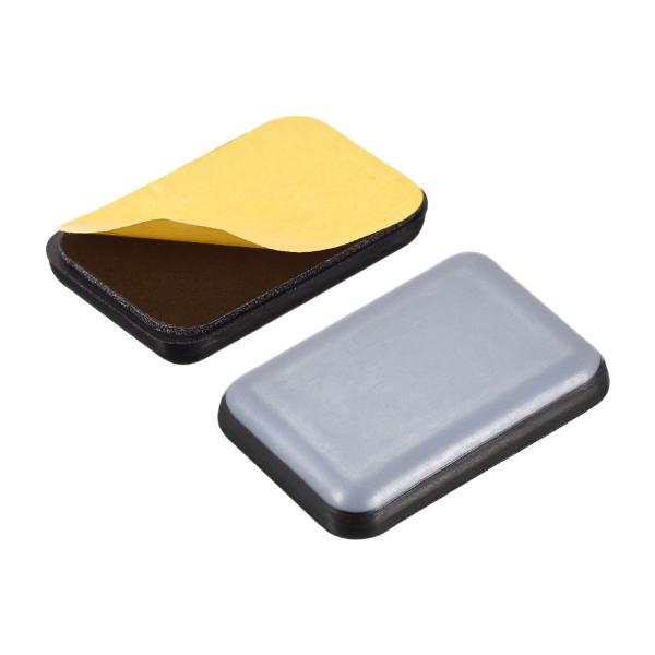 uxcell 長方形PTFE家具スライダー 粘着性セルフスティック フローリング、セラミックタイル、...