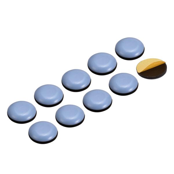 uxcell ラウンドPTFE家具スライダー 接着剤セルフスティック 木の床用 セラミックタイル 直...