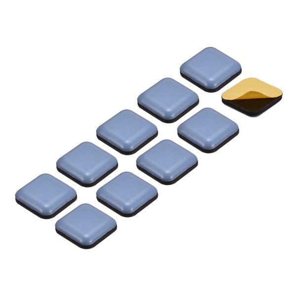 uxcell PTFE家具スライダー 正方形 接着剤セルフスティック 木の床用 セラミックタイル 長...