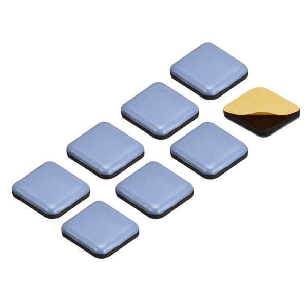 uxcell PTFE家具スライダー 正方形 接着剤セルフスティック 木の床用 セラミックタイル 長...