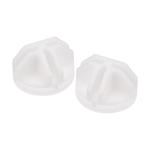 uxcell プラスチックワイヤーキューブコネクタ 36x23mm ハーフグリッドバックルクリップ ...