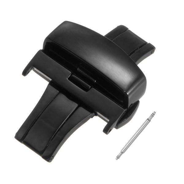 uxcell 時計クラスプ 折りたたみ式 プッシュボタン クイックリリース ストラップリンクピン付き...