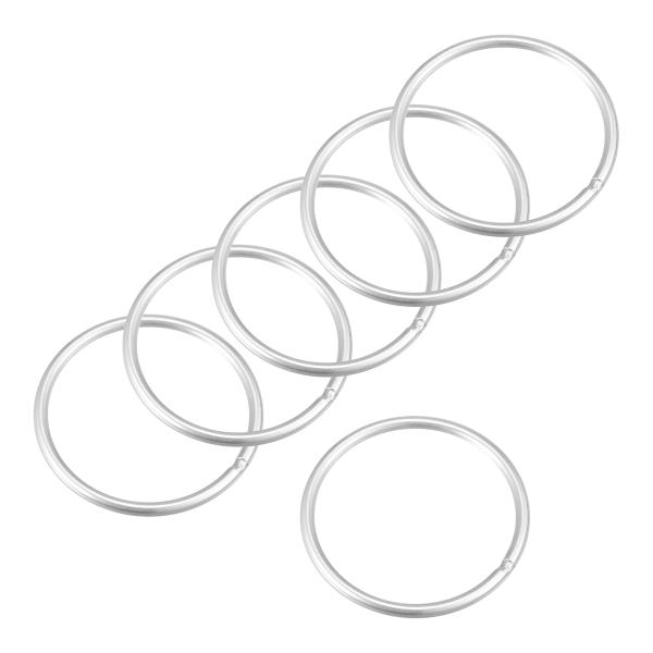 uxcell 溶接Oリング 304ステンレス鋼 外径80mm 厚さ5mm ラウンド シルバートーン ...