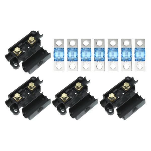 X AUTOHAUX 100Aヒューズキット 4 ANSホルダー 7個の100 AMPヒューズ 交換...