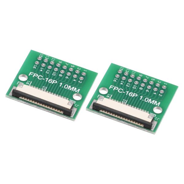uxcell FPC FFCコンバータコネクタボード 16Pソケット側1.0mm 背面0.5mm D...