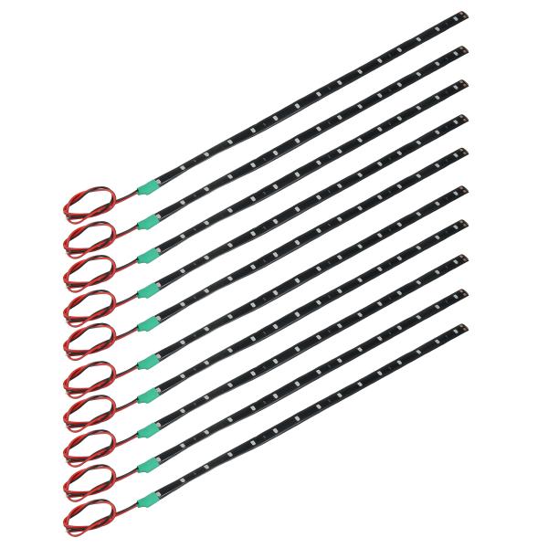 X AUTOHAUX ユニバーサルインテリアLEDストリップライト 12V 柔軟な防水アンダーグロー...