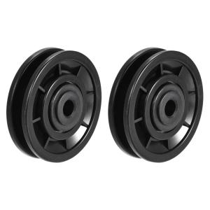 uxcell ベアリングプーリー 22x8 mm V溝ネジ付き トラックガイド