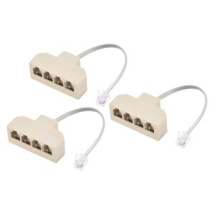 uxcell 電話ジャックスプリッター 6P4C...の商品画像