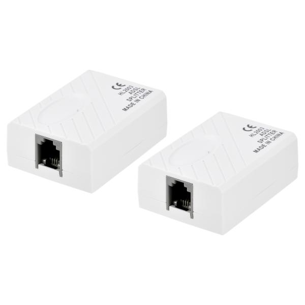uxcell インラインDSLスプリッターフィルター 6p2c 電話ラインスプリッター 電話 ファッ...