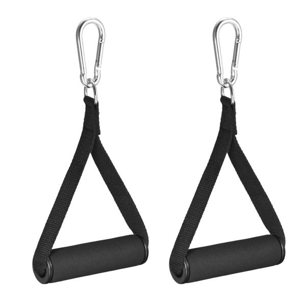 uxcell レジスタンスエクササイズバンドハンドル フォームハンドルグリップ 大きなクリップ付き ...