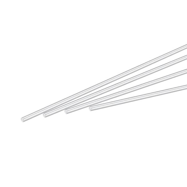 uxcell 丸型ソリッドアルミニウムロッド 直径2 mm 長さ150 mm 旋盤バーストック DI...