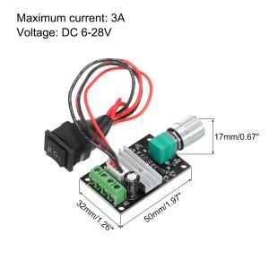 uxcell DCモーター速度コントローラー ...の詳細画像2