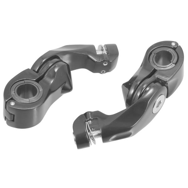 Motoforti オートバイのフットペグハイウェイエンジンガード ユニバーサル フットペグショート...