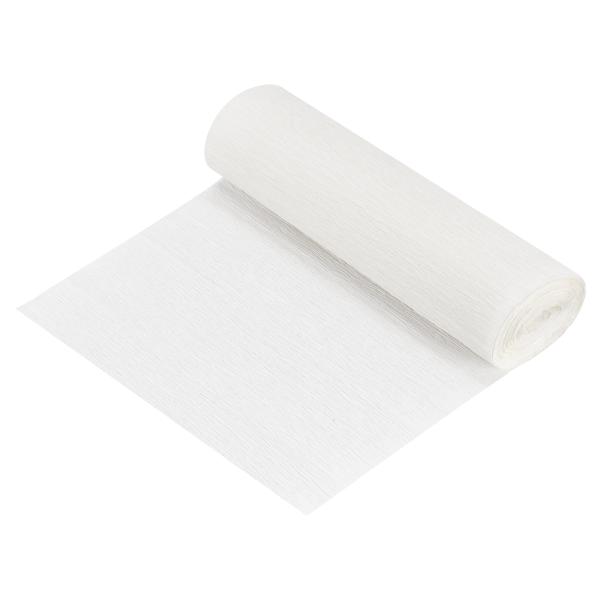uxcell クレープ紙ロール クレープ紙装飾 ホワイト