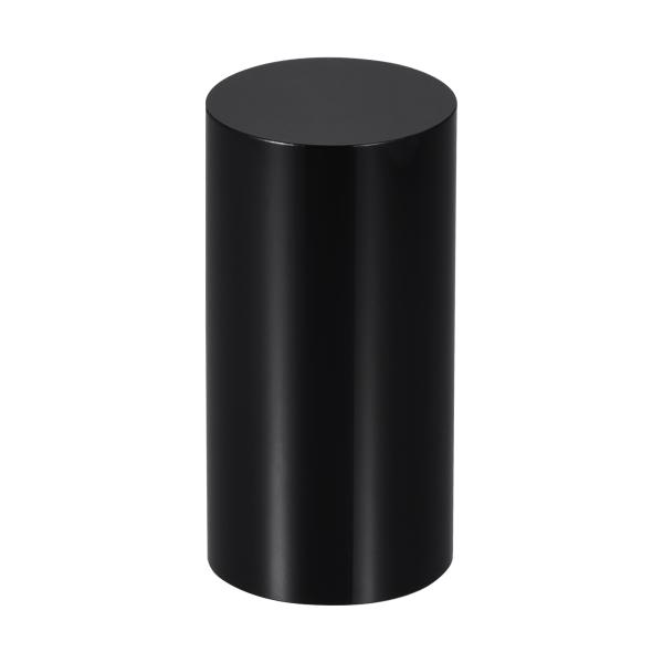 uxcell シリンダーラウンドディスプレイライザー アクリルソリッド 収集品 を表示用 ブラック ...