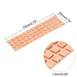 uxcell 銅製ヒートシンク サーマルパッド...の詳細画像2