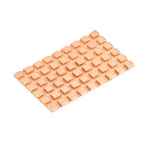 uxcell 銅製ヒートシンク 導電性接着剤付き 固体SSDクーラー用 40x26x1.5mm