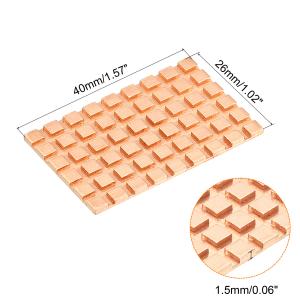 uxcell 銅製ヒートシンク 導電性接着剤付...の詳細画像2