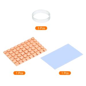 uxcell 銅製ヒートシンク 導電性サーマル...の詳細画像3
