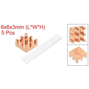 uxcell 銅ヒートシンク 6x6x3 mm...の詳細画像1
