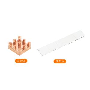 uxcell 銅ヒートシンク 6x6x3 mm...の詳細画像3