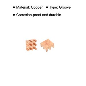 uxcell 銅ヒートシンク 6x6x3 mm...の詳細画像4