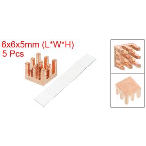 uxcell 銅ヒートシンク 6x6x5mm ...の詳細画像1