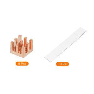 uxcell 銅ヒートシンク 6x6x5mm ...の詳細画像3