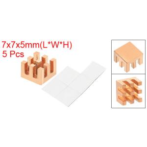uxcell 銅ヒートシンク 7x7x5mm ...の詳細画像1