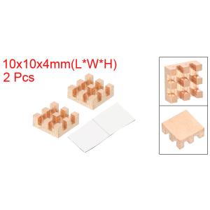uxcell 銅ヒートシンク 10x10x4m...の詳細画像1