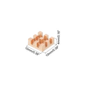 uxcell 銅ヒートシンク 10x10x4m...の詳細画像2