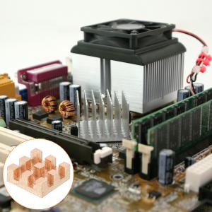 uxcell 銅ヒートシンク 10x10x4m...の詳細画像5