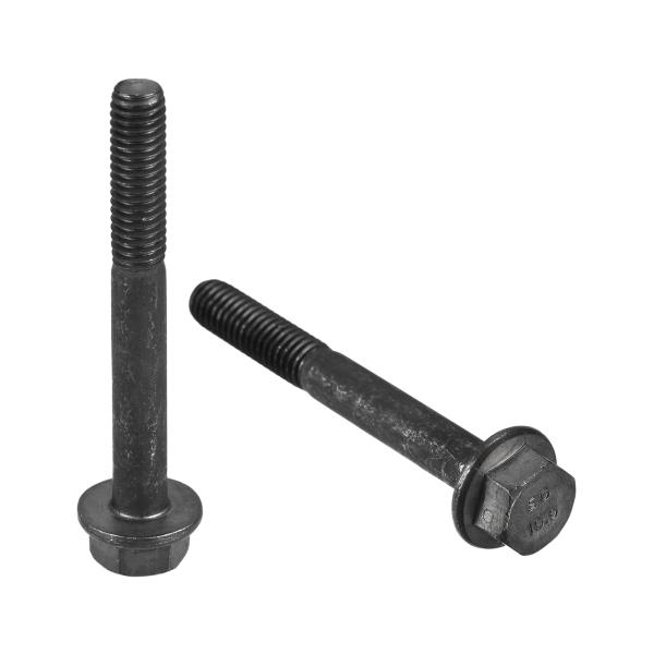 uxcell 六角フランジボルト 10.9グレード 炭素鋼 六角頭ねじ M6x50 mm 5個