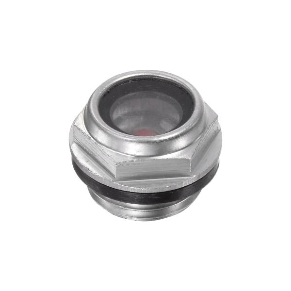 uxcell エアコンプレッサーオイルレベルゲージサイトグラス M16x1.5mmオスねじ アルミニ...